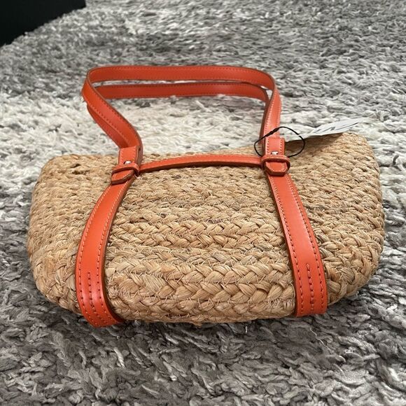 NWT Zara Jute Midi Tote Bag - Picture 4 of 9